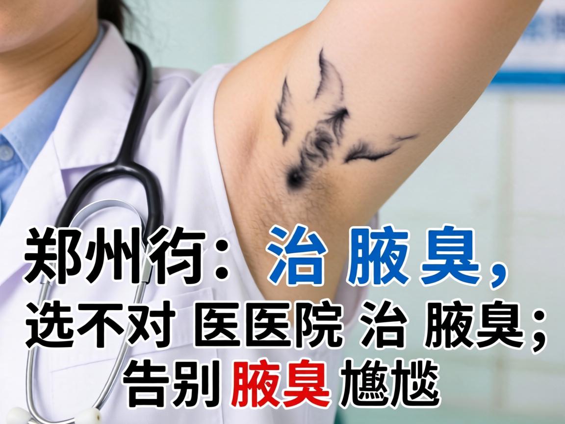 郑州治腋臭，选对医院治腋臭，告别腋臭尴尬