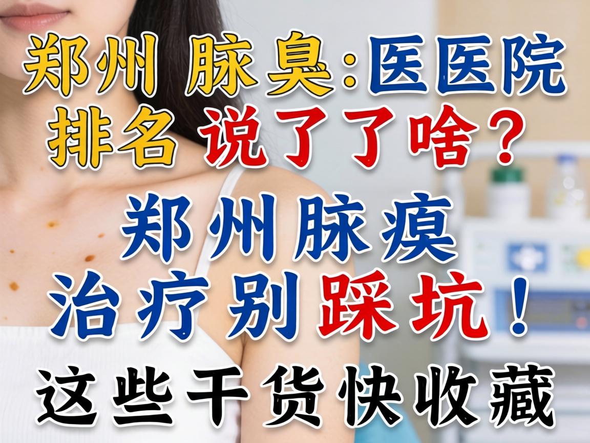 郑州腋臭医院排名说了啥？郑州腋臭治疗别踩坑！这些干货快收藏