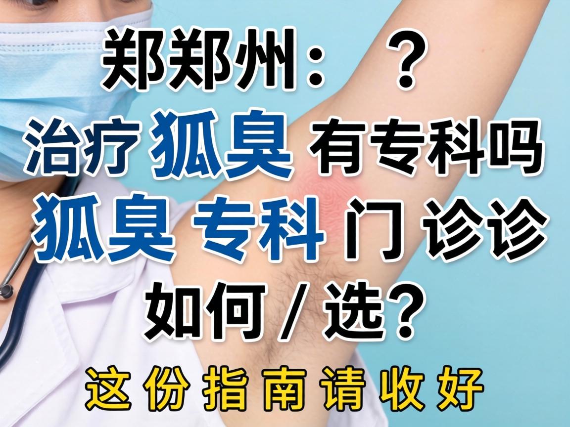 郑州治疗狐臭有专科吗?狐臭专科门诊如何选?这份指南请收好 郑州治疗狐臭有专科吗?狐臭专科门诊如何选?这份指南请收好