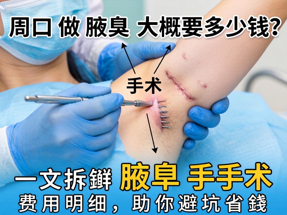 周口做腋臭手术大概要多少钱？一文拆解腋臭手术费用明细，助你避坑省钱