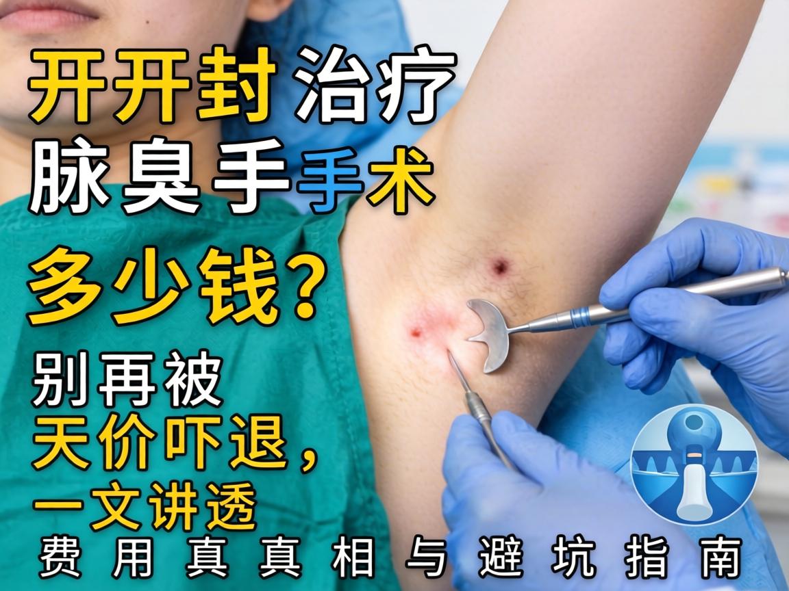 开封治疗腋臭手术多少钱？别再被天价吓退，一文讲透费用真相与避坑指南