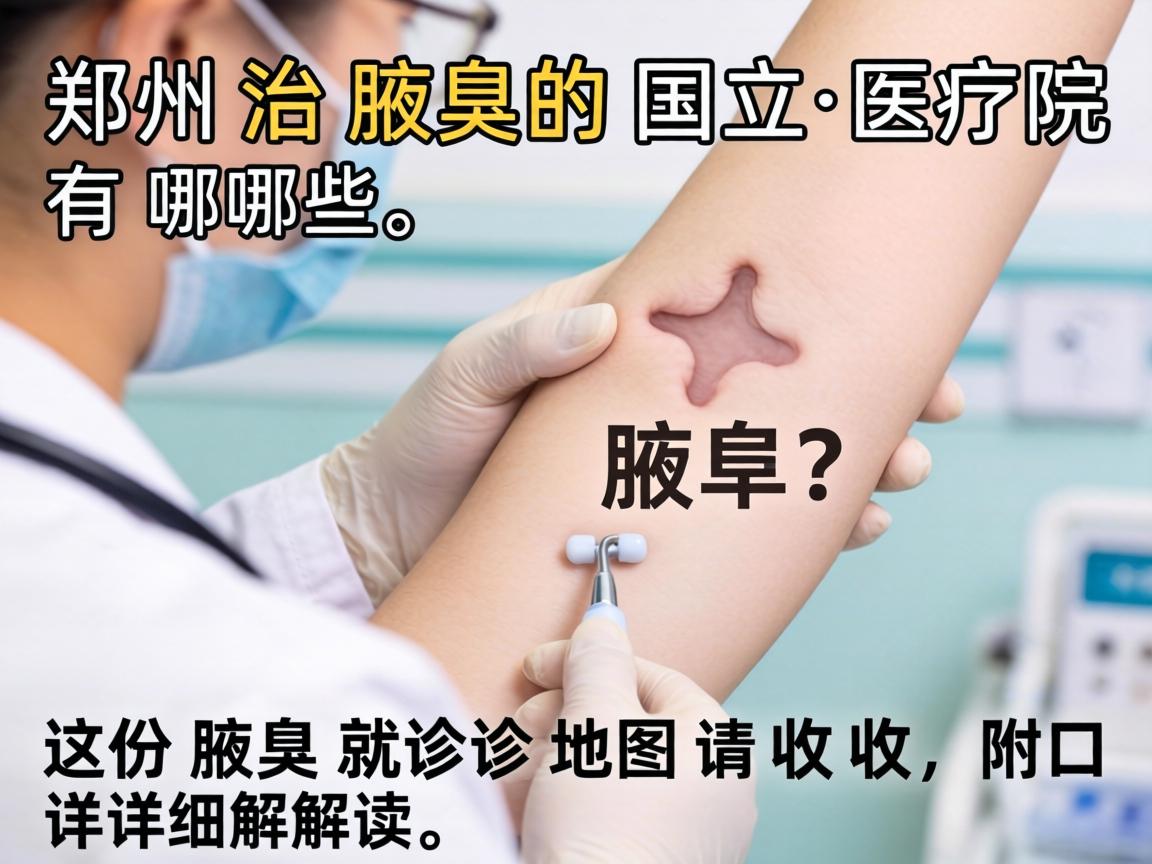 郑州治腋臭的国立医院有哪些？这份腋臭就诊地图请收好，附详细解读