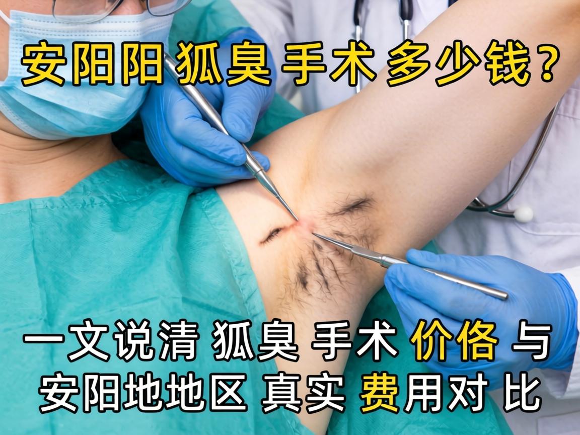 安阳狐臭手术多少钱？一文说清狐臭手术价格与安阳地区真实费用对比