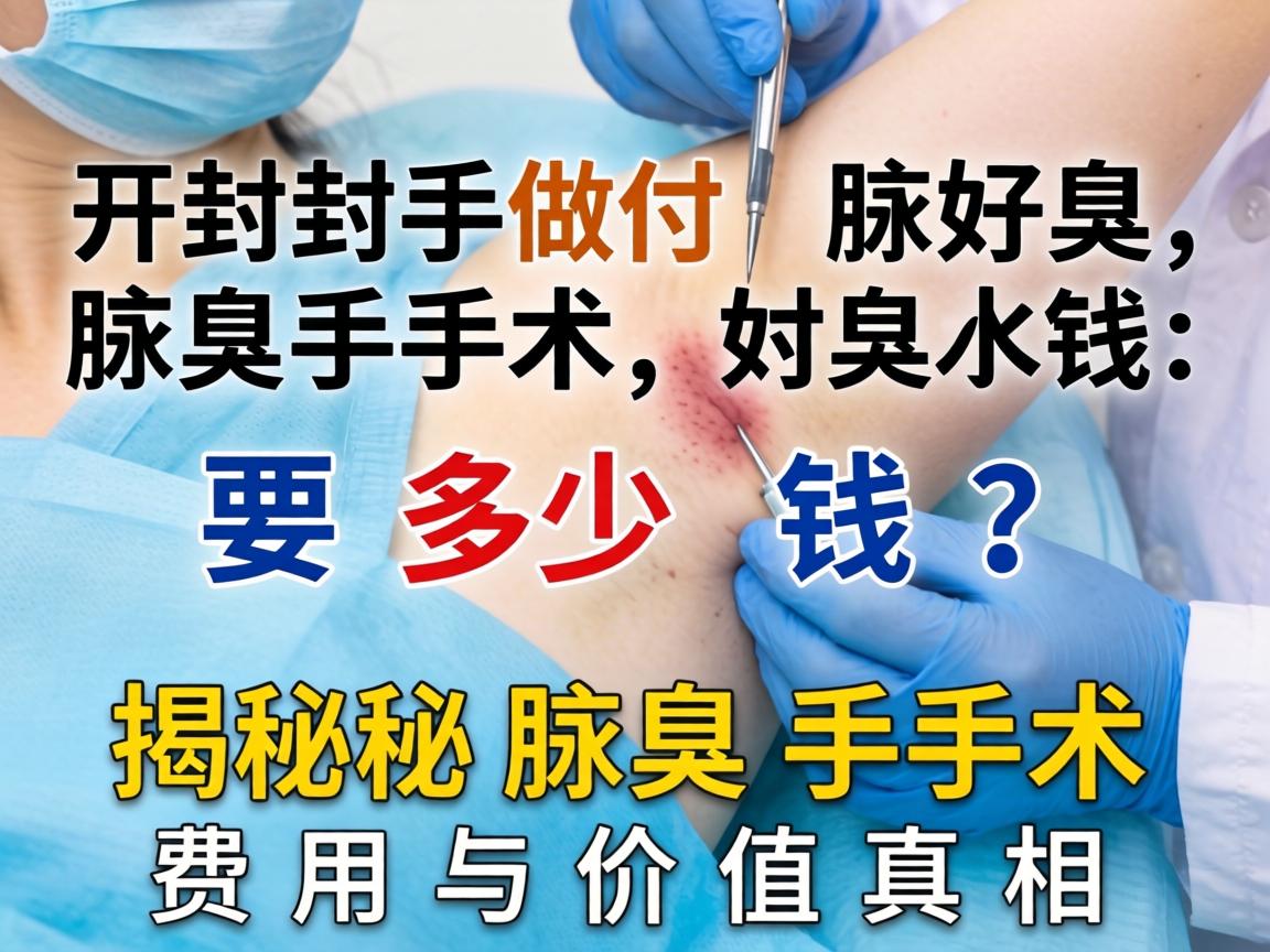 在开封做腋臭手术要多少钱？揭秘腋臭手术费用与价值真相