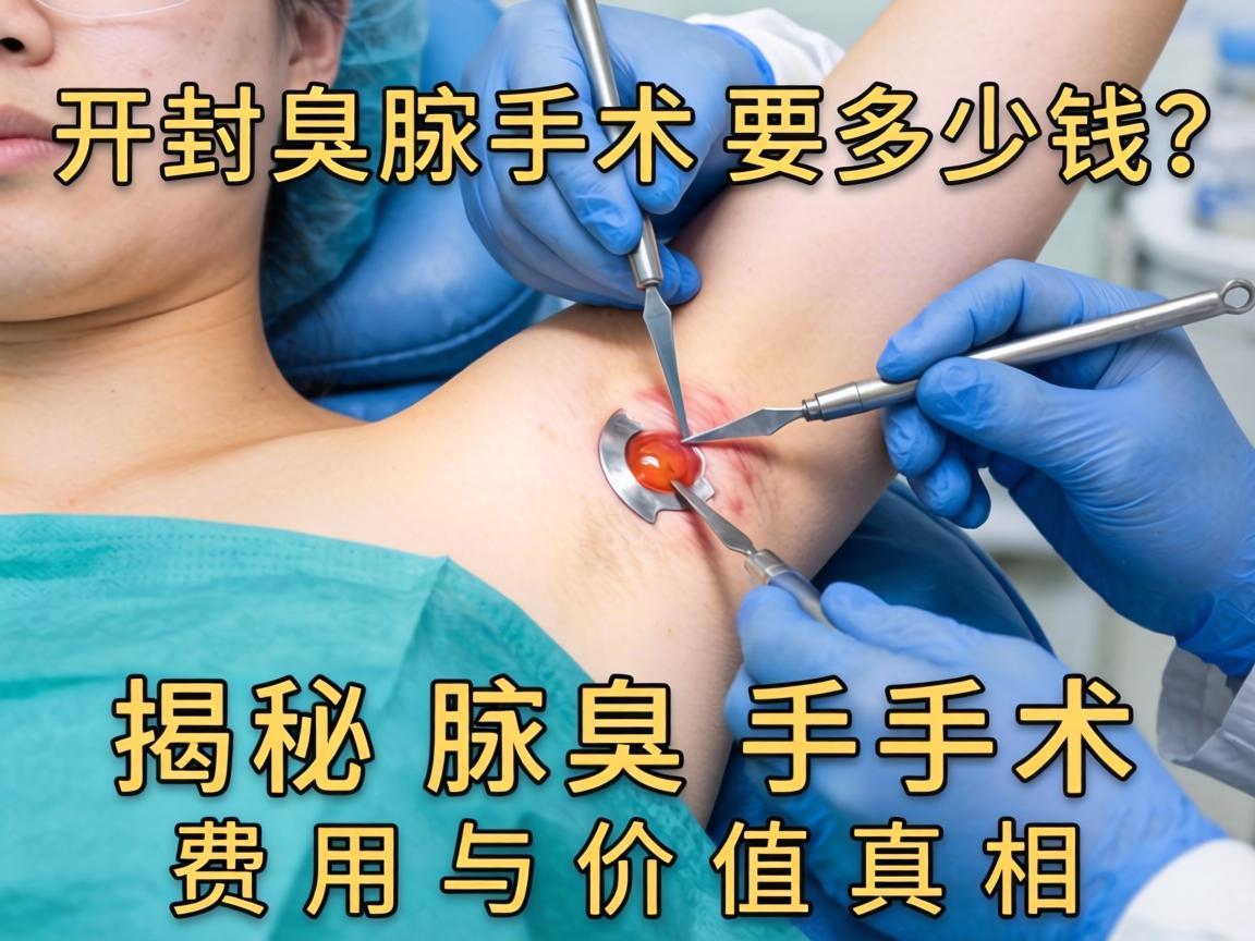 在开封做腋臭手术要多少钱？揭秘腋臭手术费用与价值真相