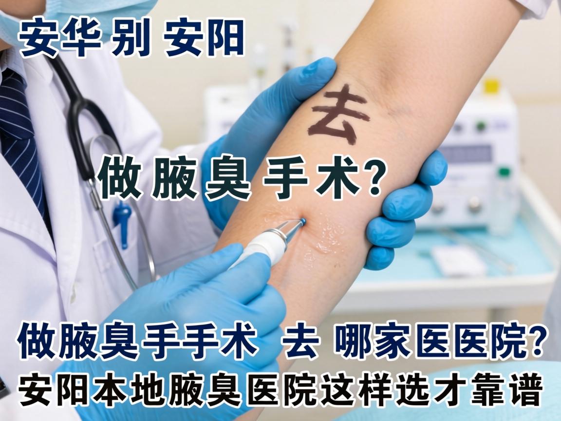 安阳做腋臭手术去哪家医院？安阳本地腋臭医院这样选才靠谱