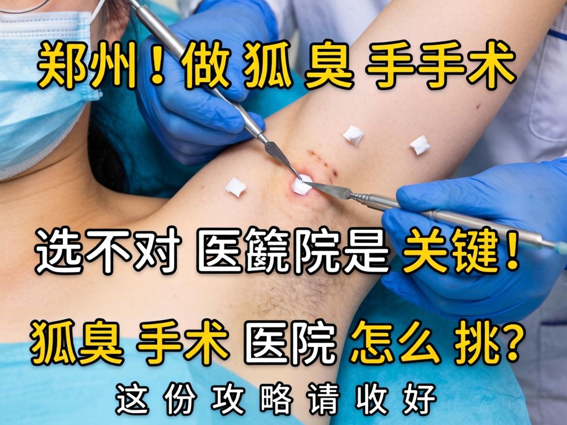 郑州做狐臭手术,选对医院是关键!狐臭手术医院怎么挑?这份攻略请收好 郑州做狐臭手术,选对医院是关键!狐臭手术医院怎么挑?这份攻略请收好