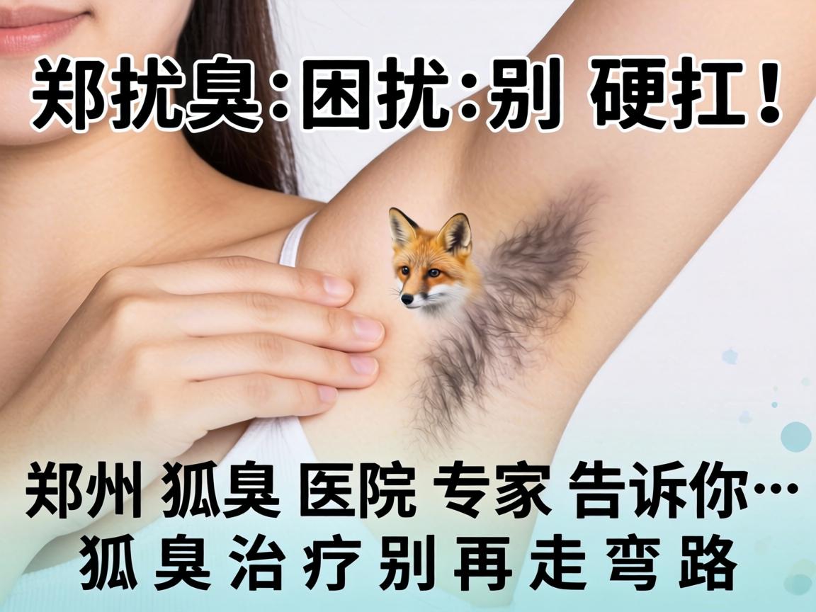狐臭困扰别硬扛!郑州狐臭医院专家告诉你,狐臭治疗别再走弯路 狐臭困扰别硬扛!郑州狐臭医院专家告诉你,狐臭治疗别再走弯路