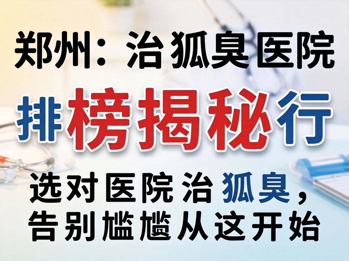 郑州治狐臭医院排行榜揭秘，选对医院治狐臭，告别尴尬从这开始