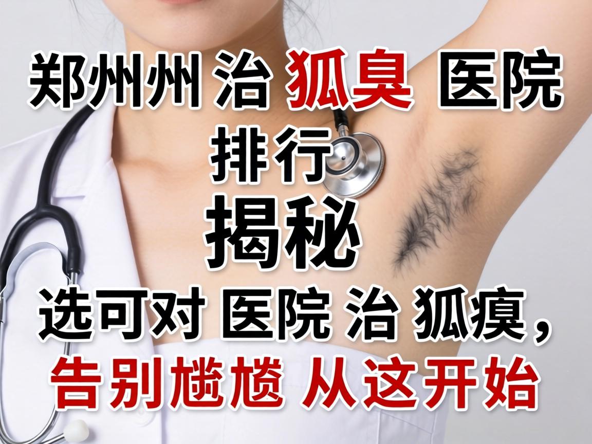 郑州治狐臭医院排行榜揭秘，选对医院治狐臭，告别尴尬从这开始