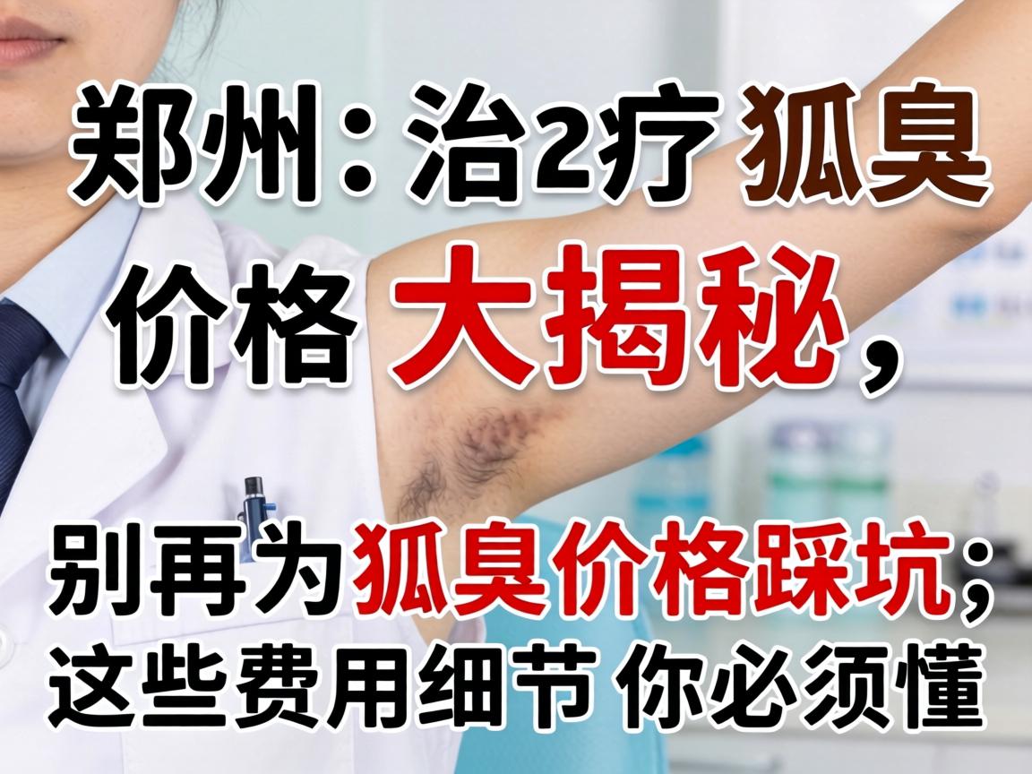 郑州治疗狐臭价格大揭秘，别再为狐臭价格踩坑，这些费用细节你必须懂