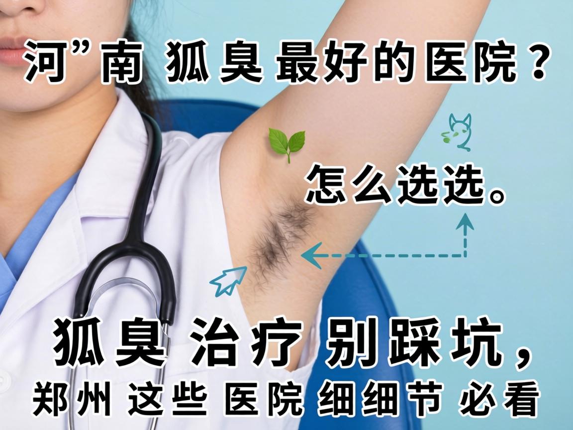 河南狐臭最好的医院怎么选?狐臭治疗别踩坑,郑州这些医院细节必看 河南狐臭最好的医院怎么选?狐臭治疗别踩坑,郑州这些医院细节必看