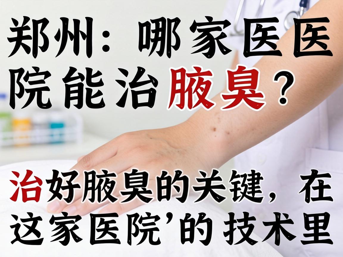 郑州哪家医院能治腋臭？治好腋臭的关键在这家医院的技术里