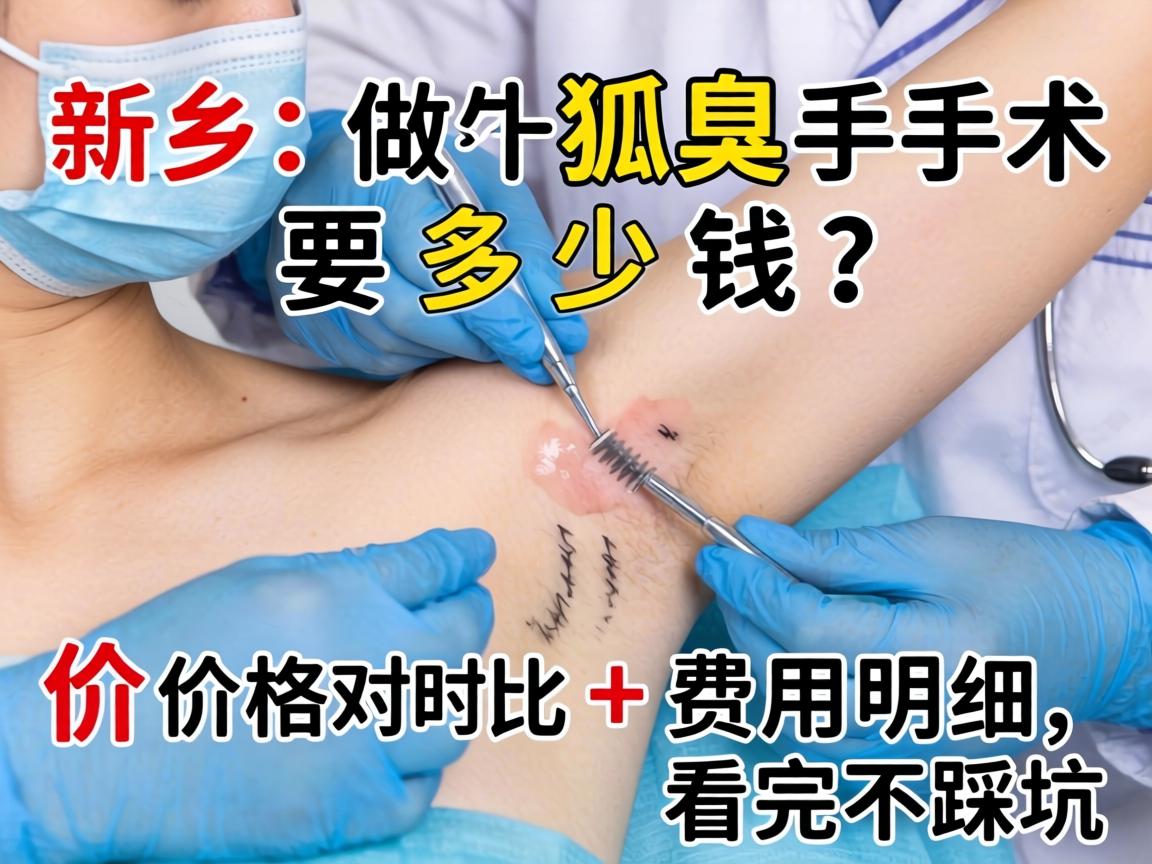 新乡做狐臭手术要多少钱？价格对比+费用明细，看完不踩坑