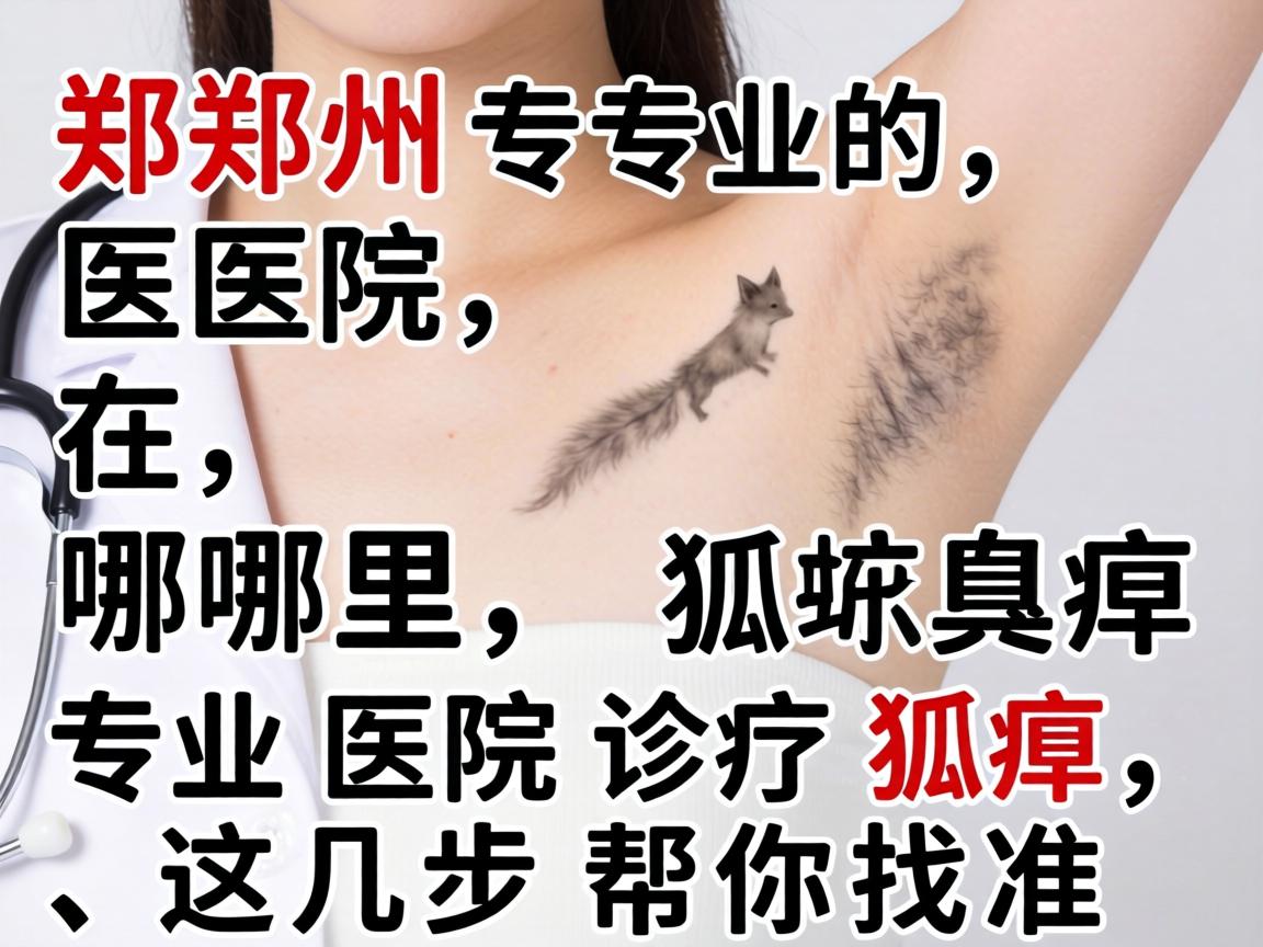 郑州专业的狐臭医院在哪里？专业医院诊疗狐臭，这几步帮你找准
