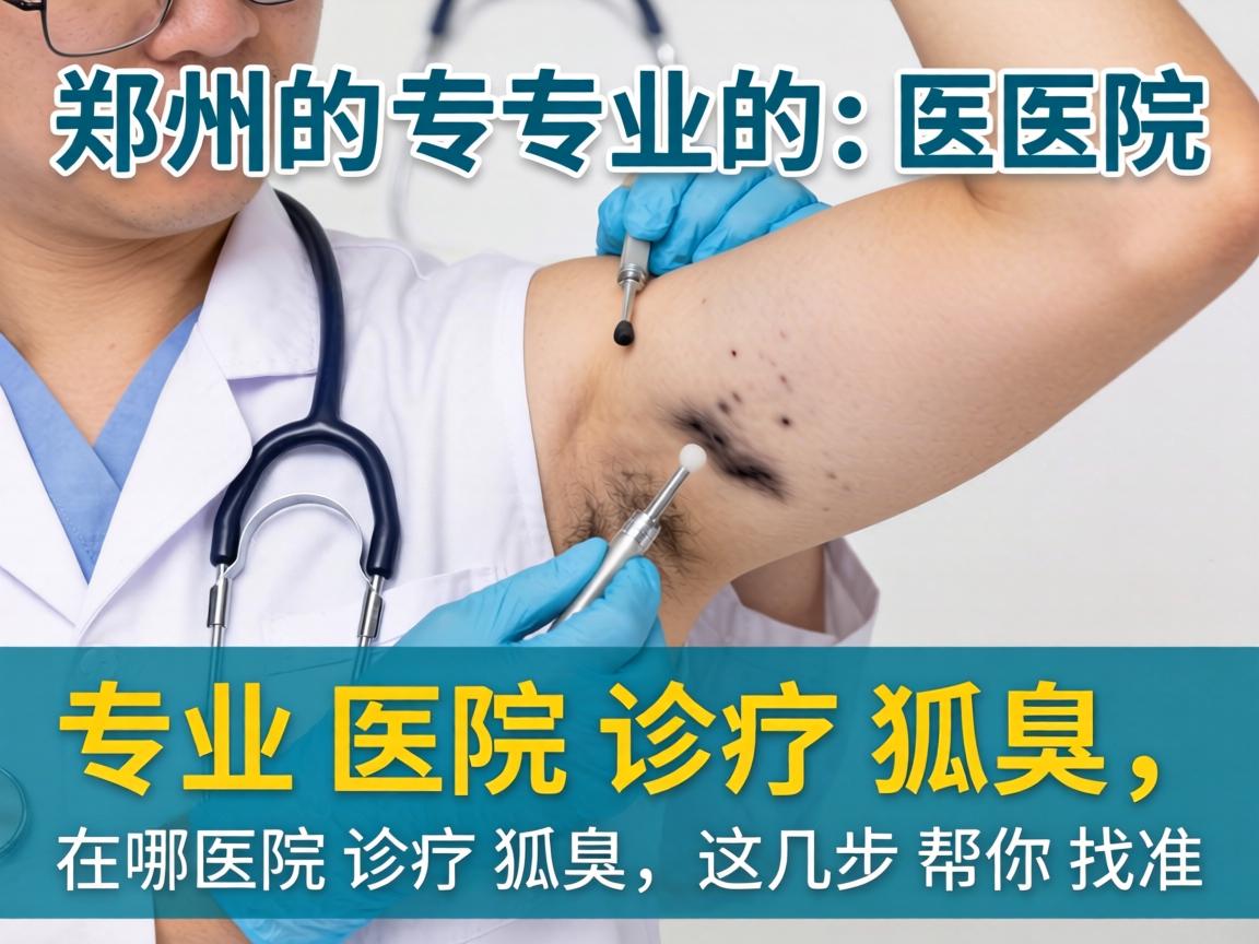郑州专业的狐臭医院在哪里？专业医院诊疗狐臭，这几步帮你找准