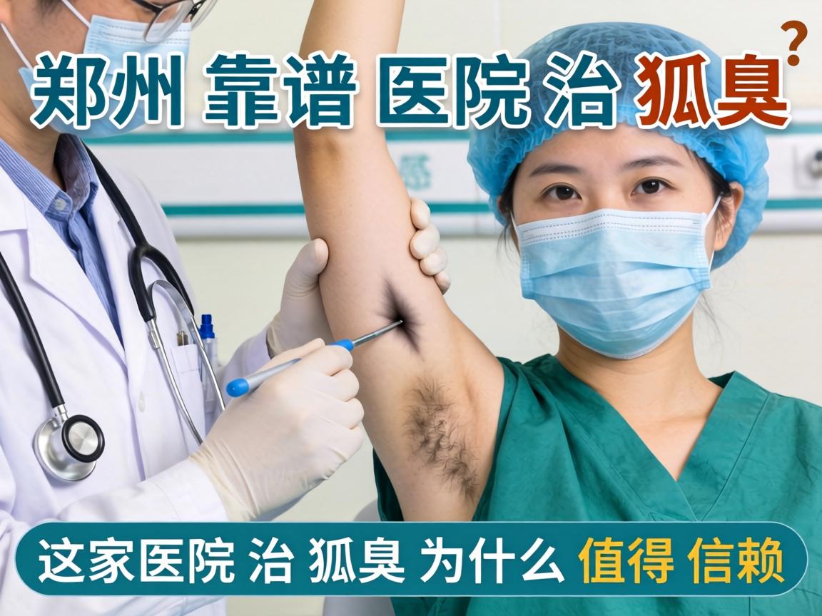郑州靠谱医院治狐臭，这家医院治狐臭为什么值得信赖？