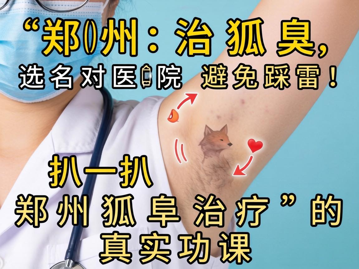 郑州治狐臭,选对医院避免踩雷!扒一扒郑州狐臭治疗的真实功课 郑州治狐臭,选对医院避免踩雷!扒一扒郑州狐臭治疗的真实功课