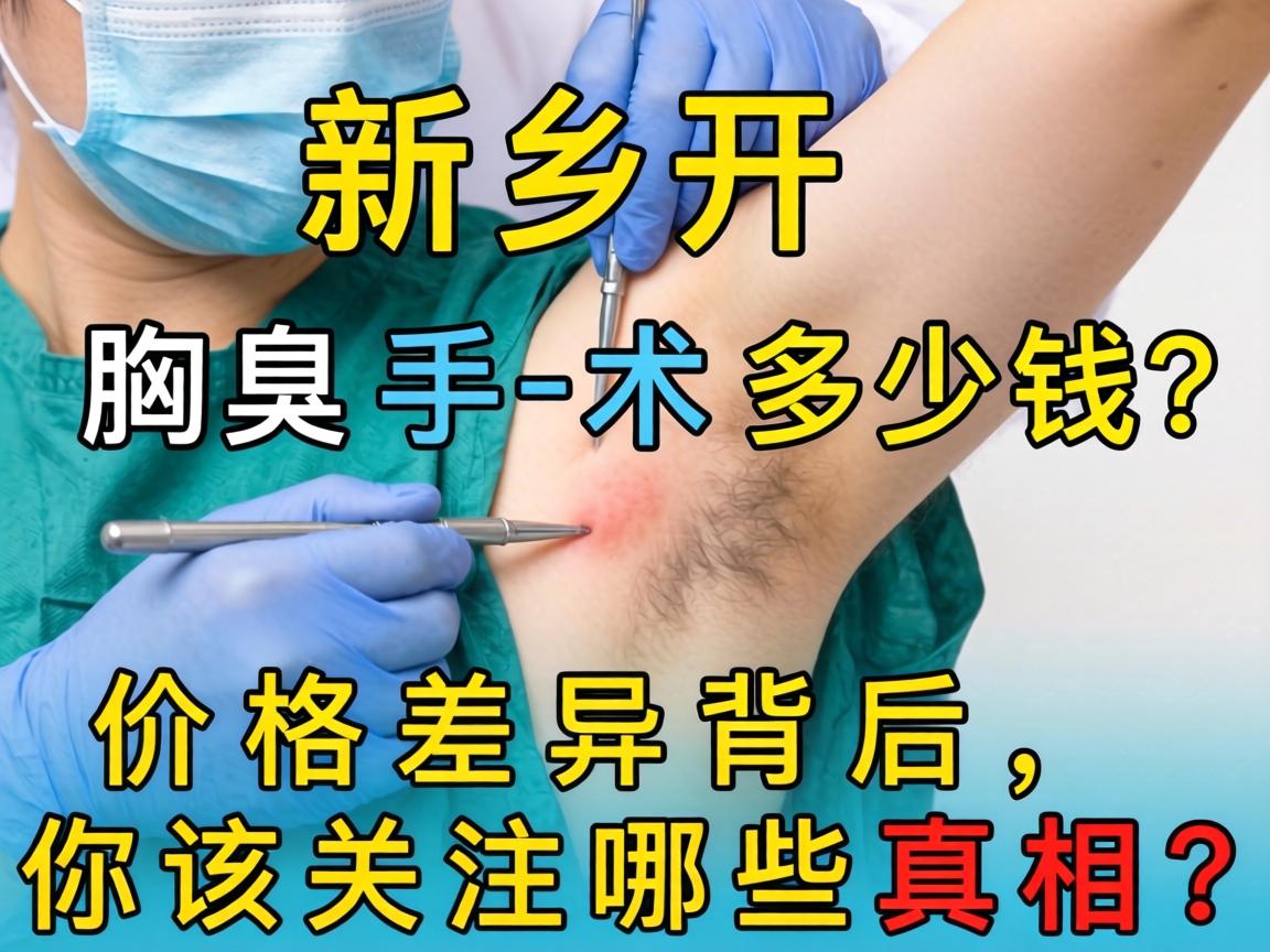 新乡开腋臭手术多少钱?价格差异背后,你该关注哪些真相? 新乡开腋臭手术多少钱?价格差异背后,你该关注哪些真相?