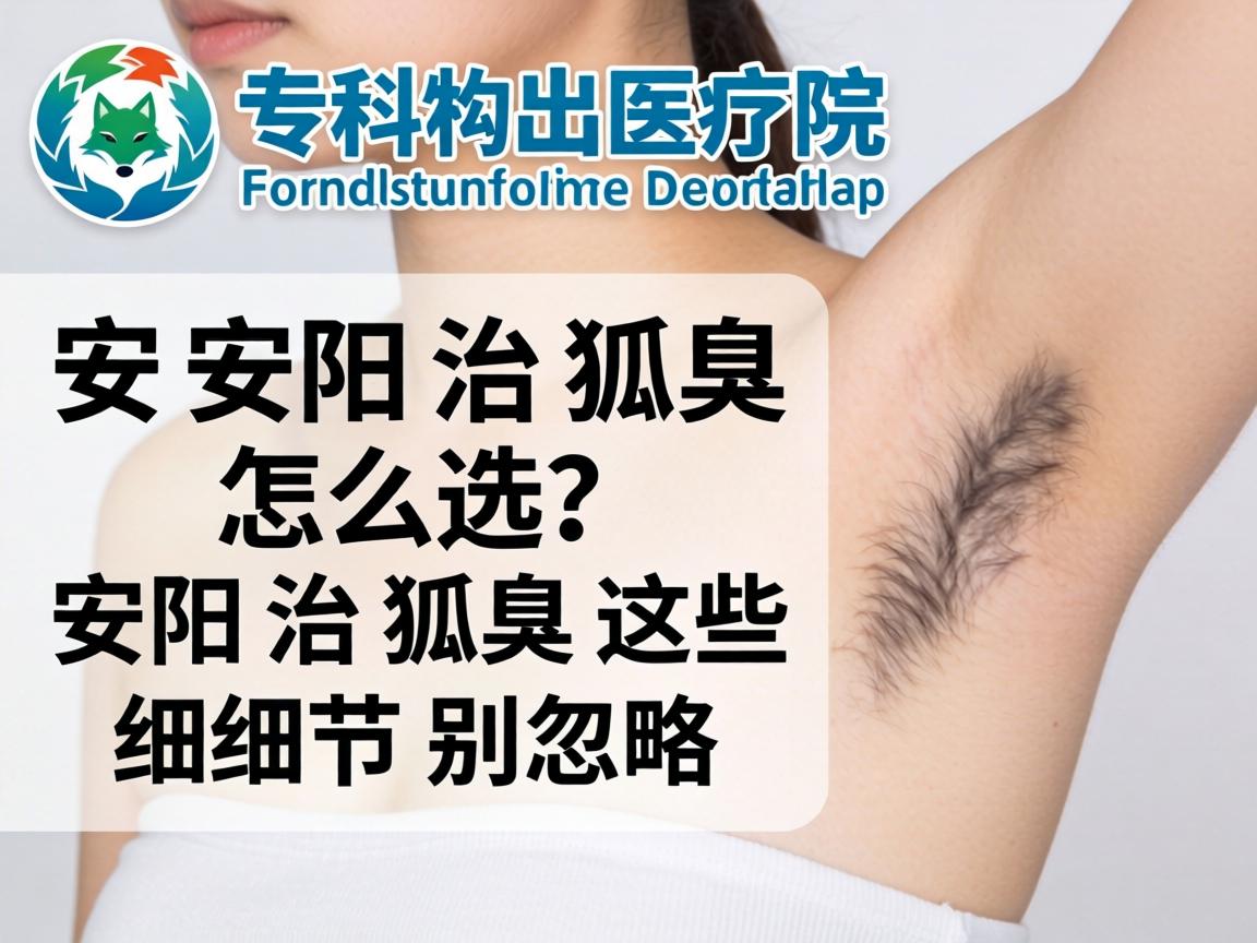 安阳治狐臭专科医院怎么选？安阳治狐臭这些细节别忽略