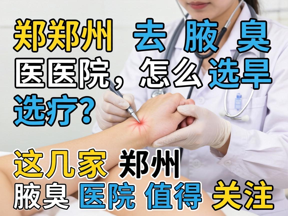 郑州去腋臭医院怎么选?这几家郑州腋臭医院值得关注 郑州去腋臭医院怎么选?这几家郑州腋臭医院值得关注