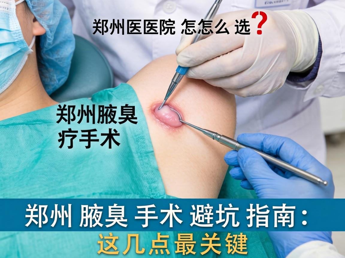 郑州腋臭手术医院怎么选？郑州腋臭手术避坑指南，这几点最关键