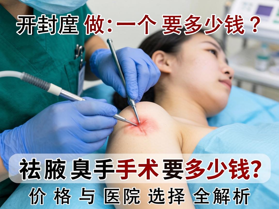 在开封做一个祛腋臭手术要多少钱?价格与医院选择全解析 在开封做一个祛腋臭手术要多少钱?价格与医院选择全解析