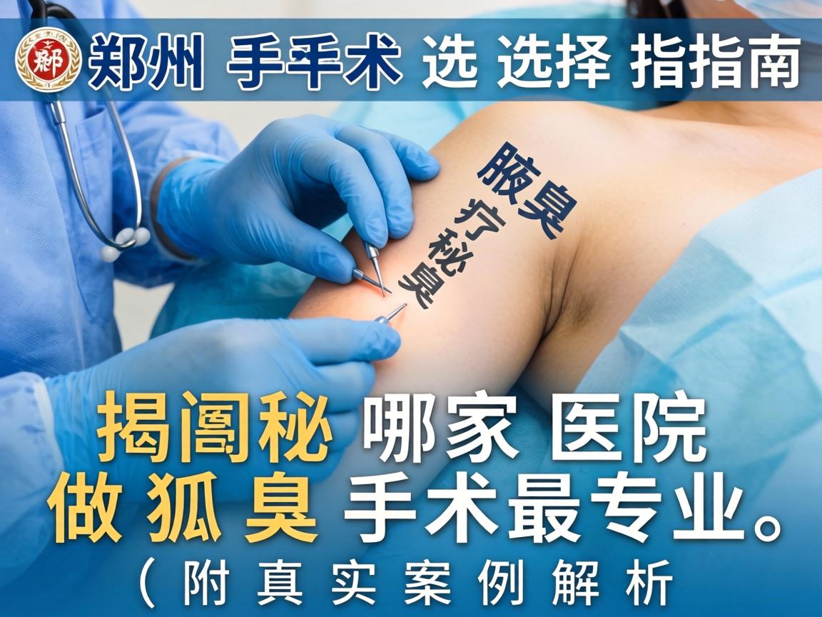 郑州腋臭手术医院选择指南,揭秘哪家医院做狐臭手术最专业(附真实案例解析) 郑州腋臭手术医院选择指南,揭秘哪家医院做狐臭手术最专业(附真实案例解析)