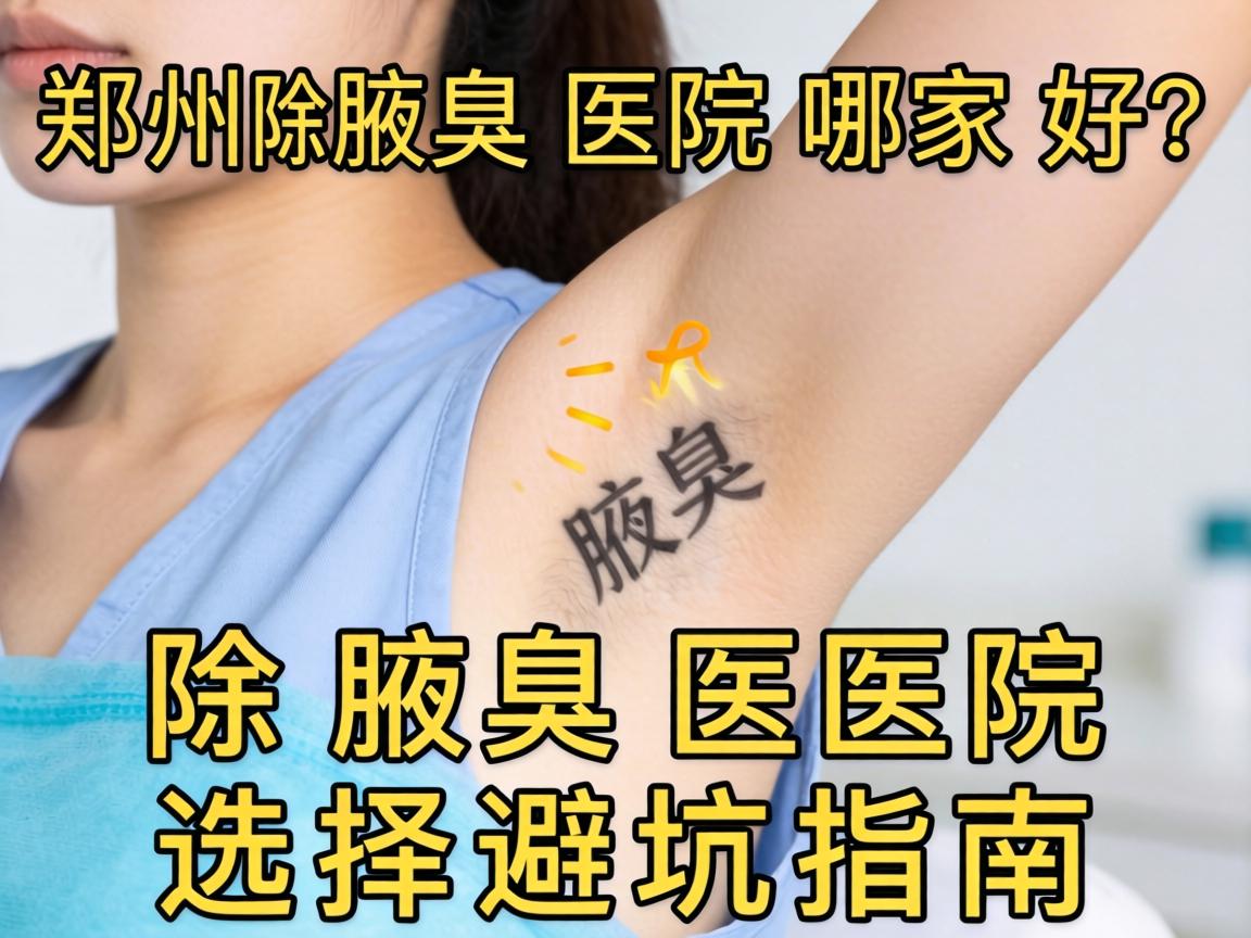 郑州除腋臭医院哪家好？除腋臭医院选择避坑指南