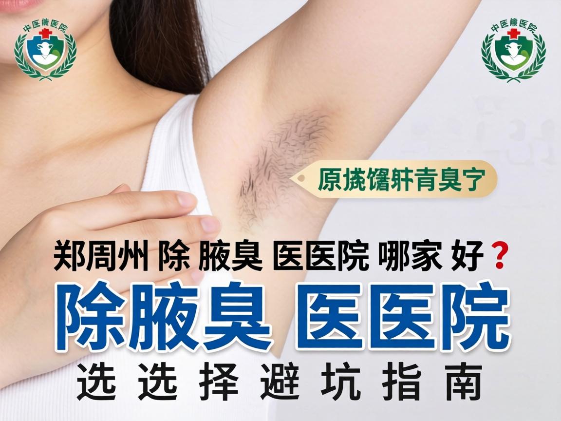 郑州除腋臭医院哪家好？除腋臭医院选择避坑指南