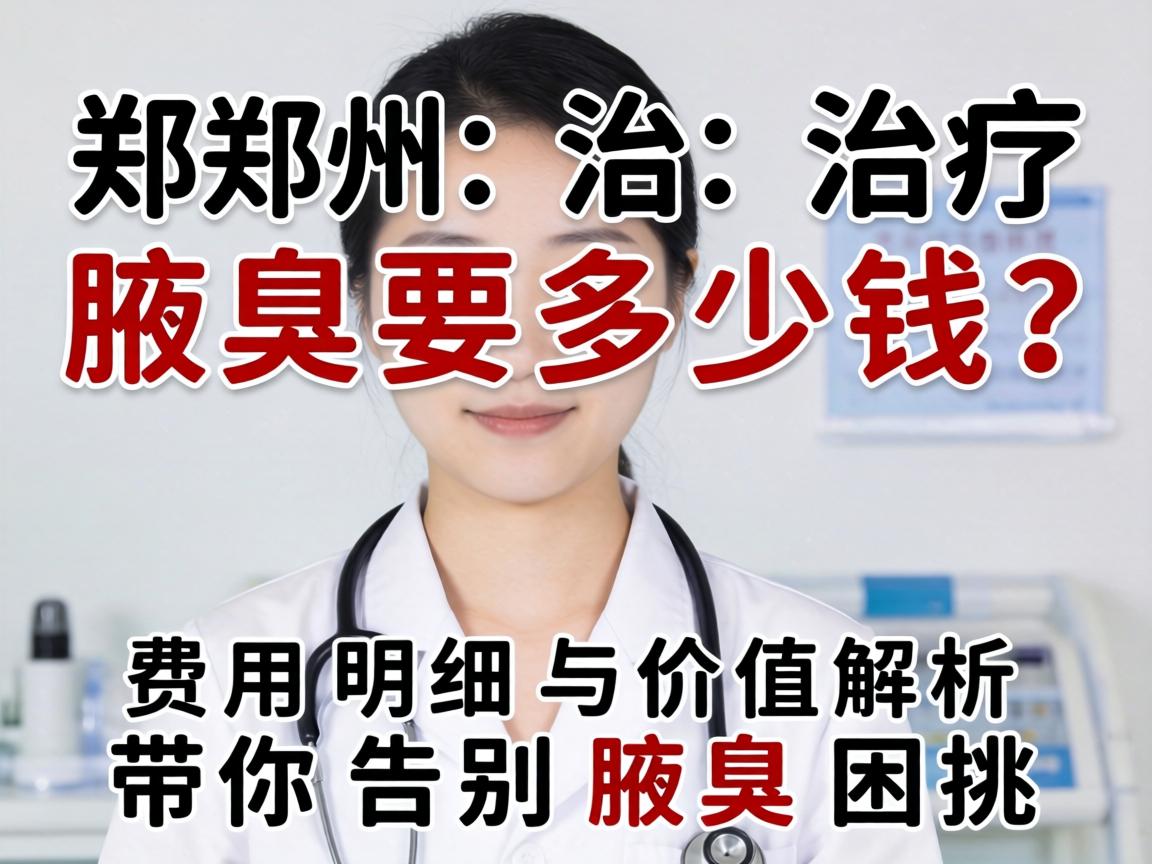 郑州治疗腋臭要多少钱?费用明细与价值解析,带你告别腋臭困扰 郑州治疗腋臭要多少钱?费用明细与价值解析,带你告别腋臭困扰