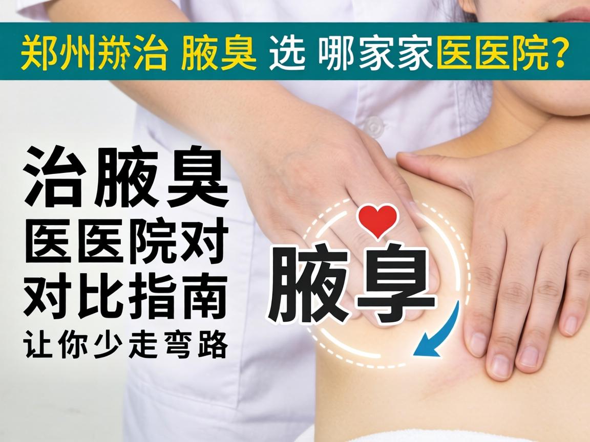 郑州治腋臭选哪家医院？治腋臭医院对比指南，让你少走弯路