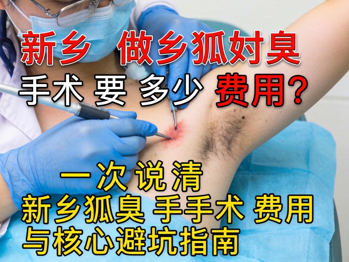 新乡做狐臭手术要多少费用?一次说清新乡狐臭手术费用与核心避坑指南 新乡做狐臭手术要多少费用?一次说清新乡狐臭手术费用与核心避坑指南