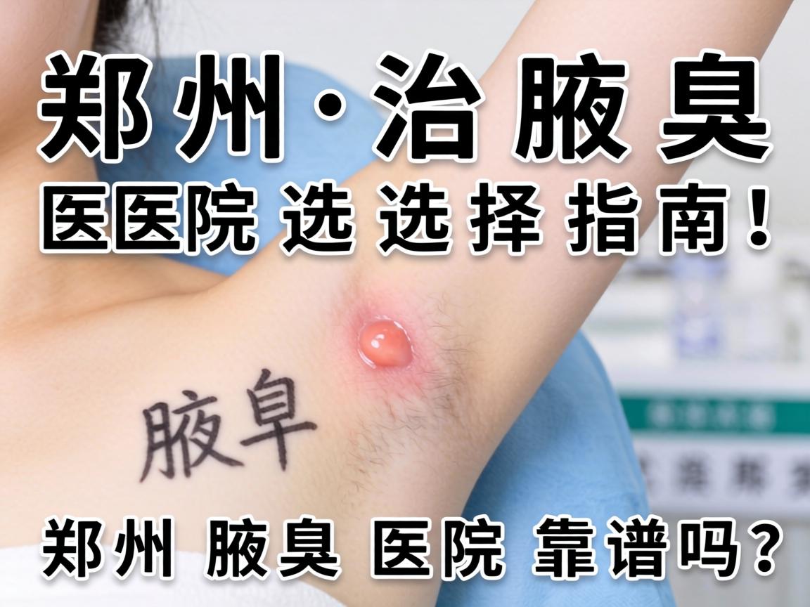 郑州治腋臭医院选择指南，这几家郑州腋臭医院靠谱吗？