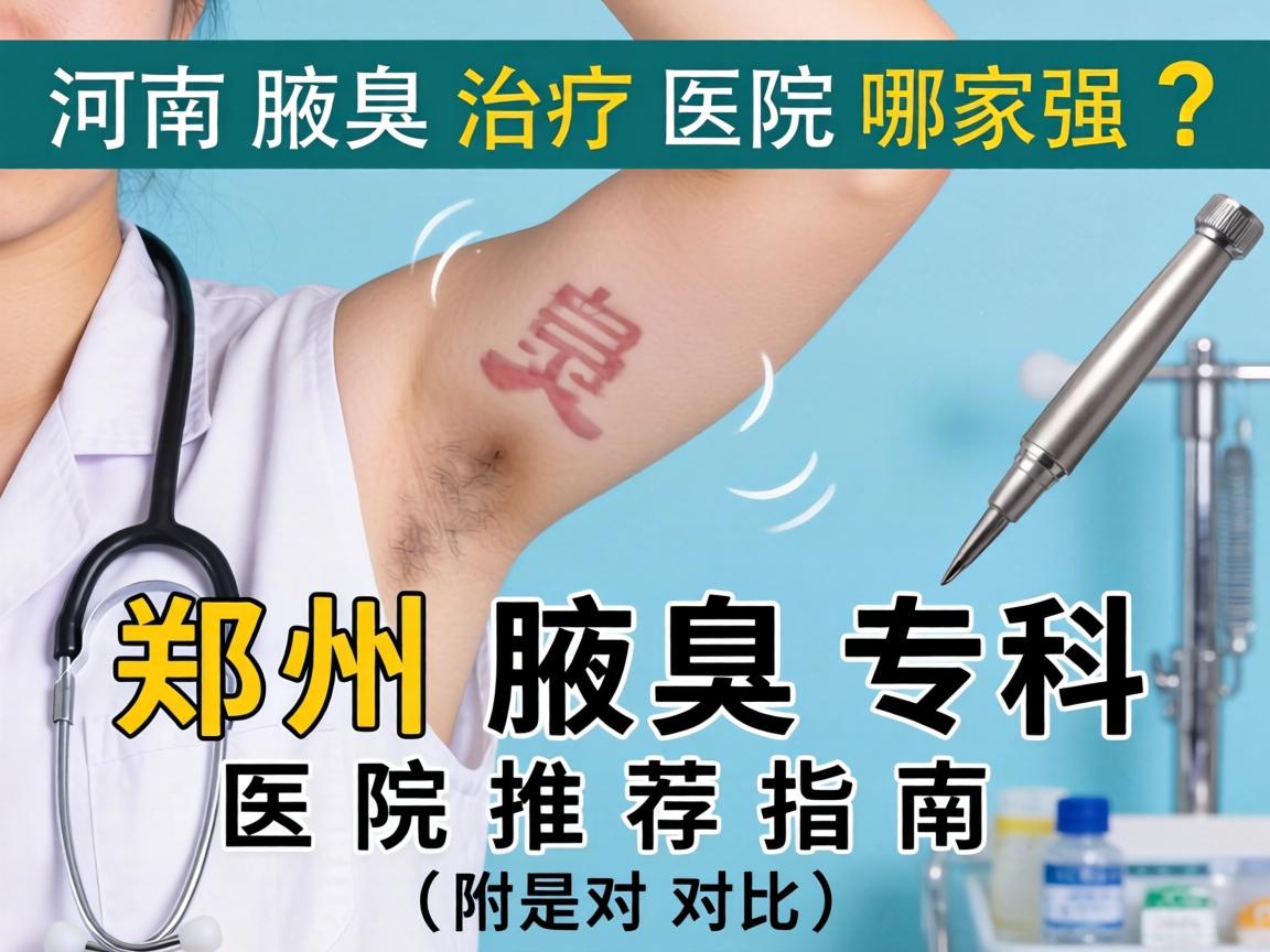 河南腋臭治疗医院哪家强？郑州腋臭专科医院推荐指南（附对比）