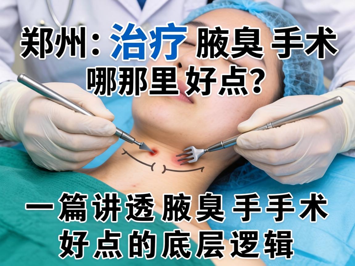 郑州治疗腋臭手术哪里好点?一篇讲透腋臭手术好点的底层逻辑 郑州治疗腋臭手术哪里好点?一篇讲透腋臭手术好点的底层逻辑