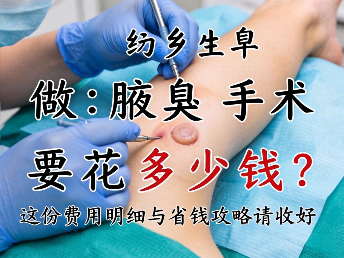 在新乡做腋臭手术要花多少钱?这份费用明细与省钱攻略请收好 在新乡做腋臭手术要花多少钱?这份费用明细与省钱攻略请收好