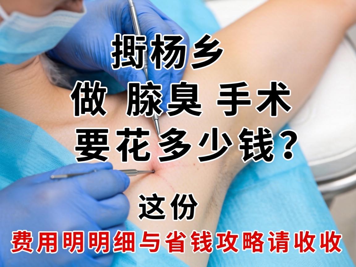 在新乡做腋臭手术要花多少钱?这份费用明细与省钱攻略请收好 在新乡做腋臭手术要花多少钱?这份费用明细与省钱攻略请收好