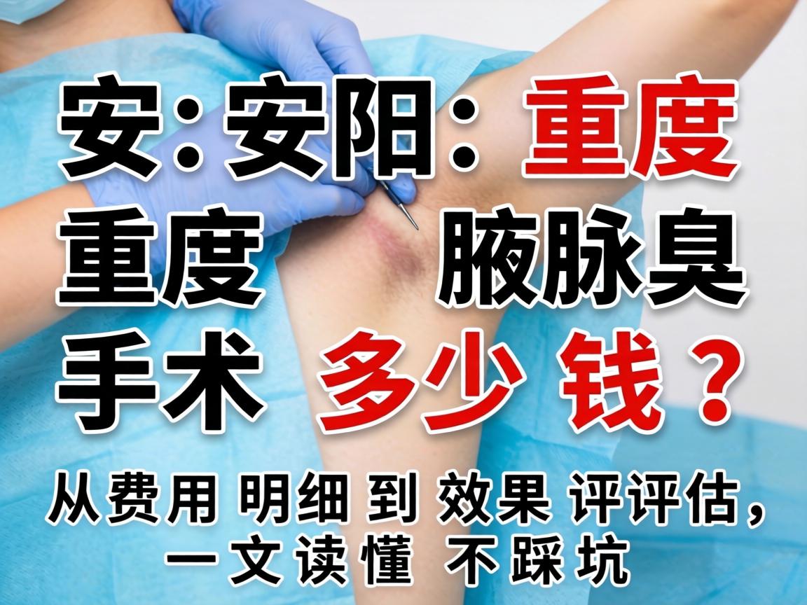 安阳重度腋臭手术多少钱?从费用明细到效果评估,一文读懂不踩坑 安阳重度腋臭手术多少钱?从费用明细到效果评估,一文读懂不踩坑
