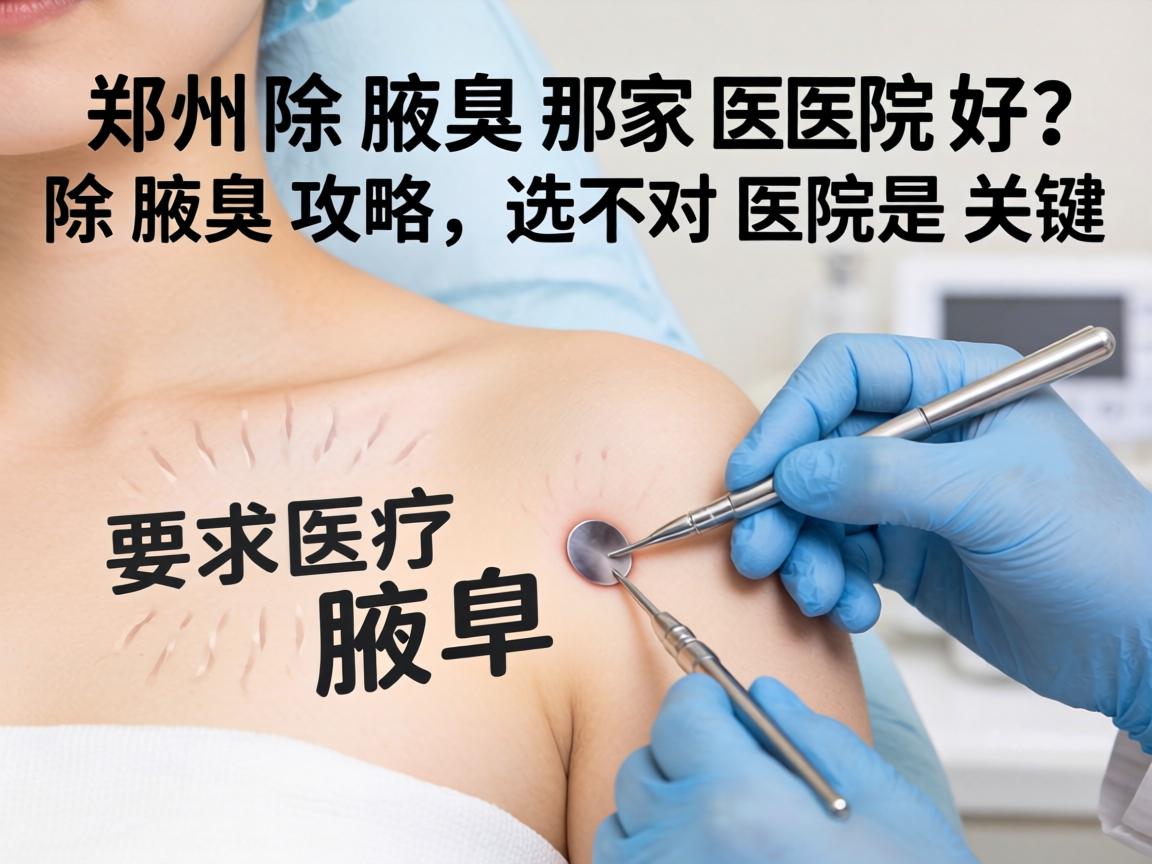 郑州除腋臭那家医院好？除腋臭攻略，选对医院是关键