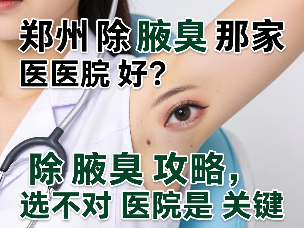 郑州除腋臭那家医院好？除腋臭攻略，选对医院是关键
