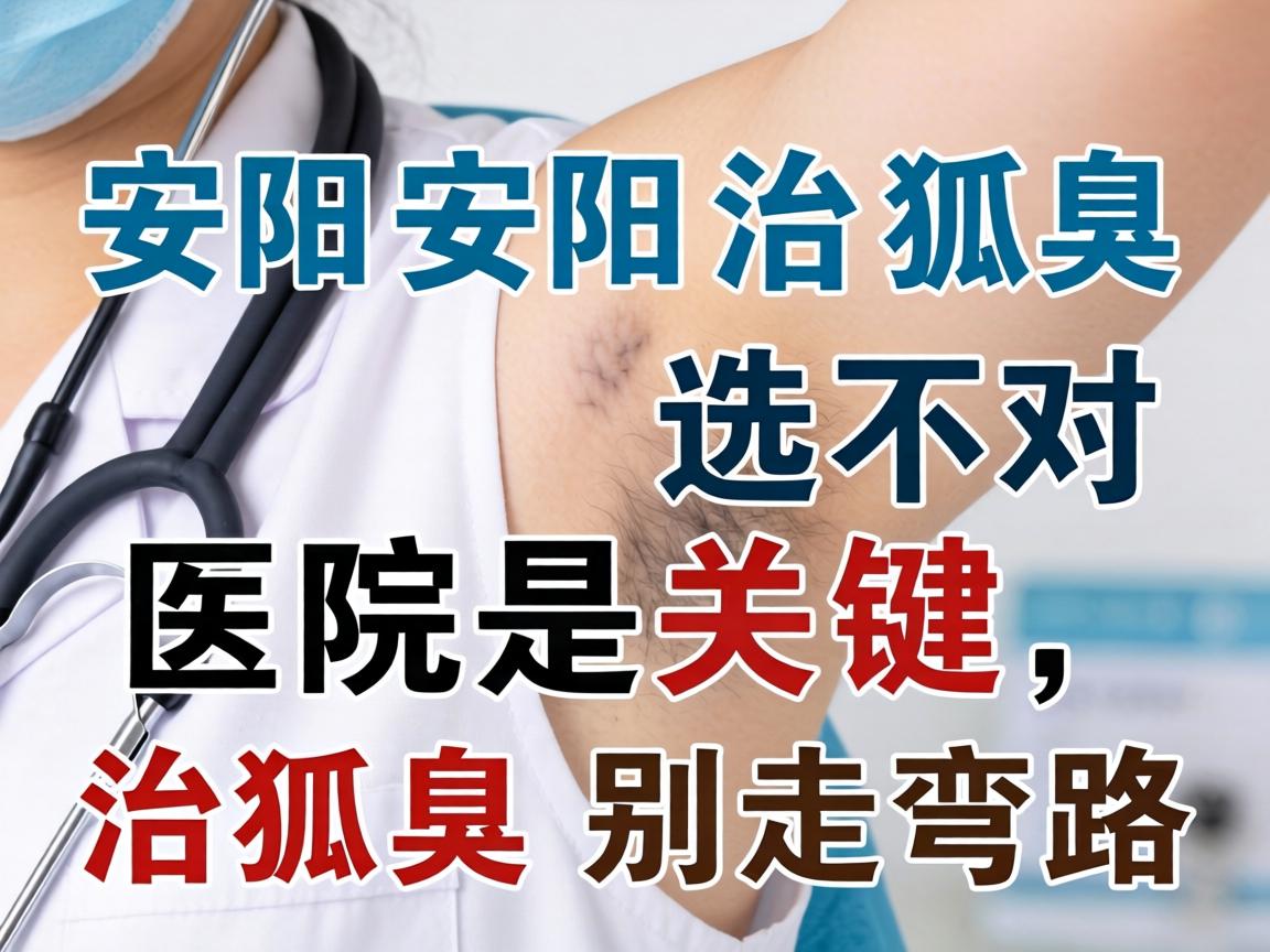 安阳治狐臭选对医院是关键，治狐臭别走弯路