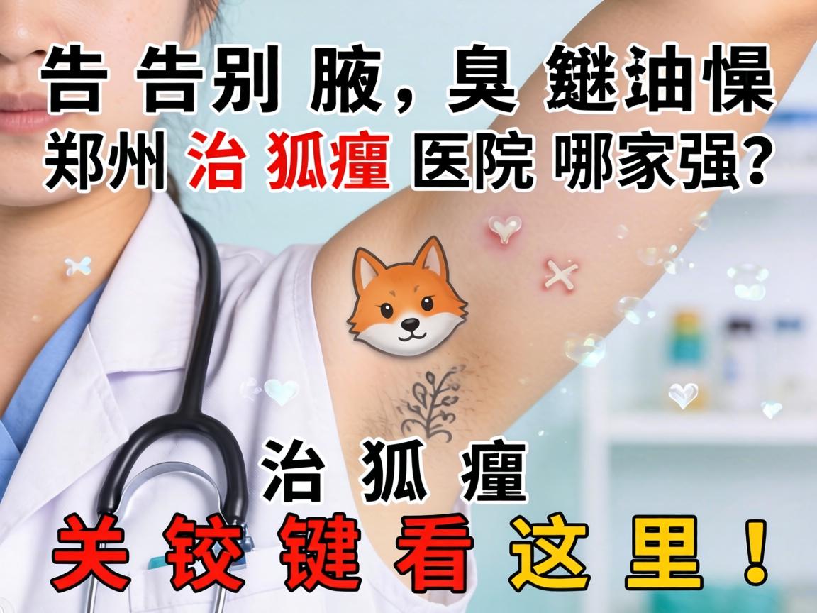 告别腋臭尴尬，郑州治狐臭医院哪家强？治狐臭关键看这里！