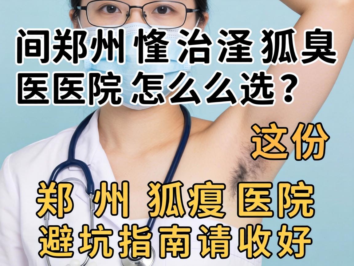 郑州治狐臭医院怎么选？这份郑州狐臭医院避坑指南请收好