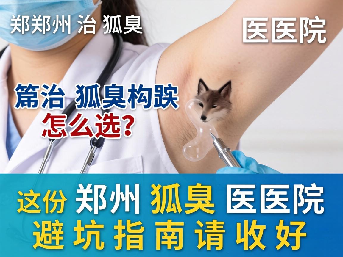 郑州治狐臭医院怎么选？这份郑州狐臭医院避坑指南请收好