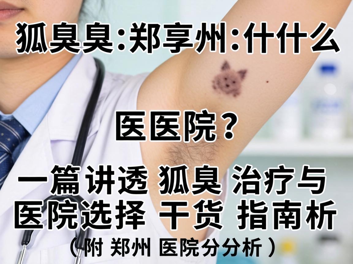 狐臭郑州什么医院？一篇讲透狐臭治疗与医院选择的干货指南（附郑州医院分析）