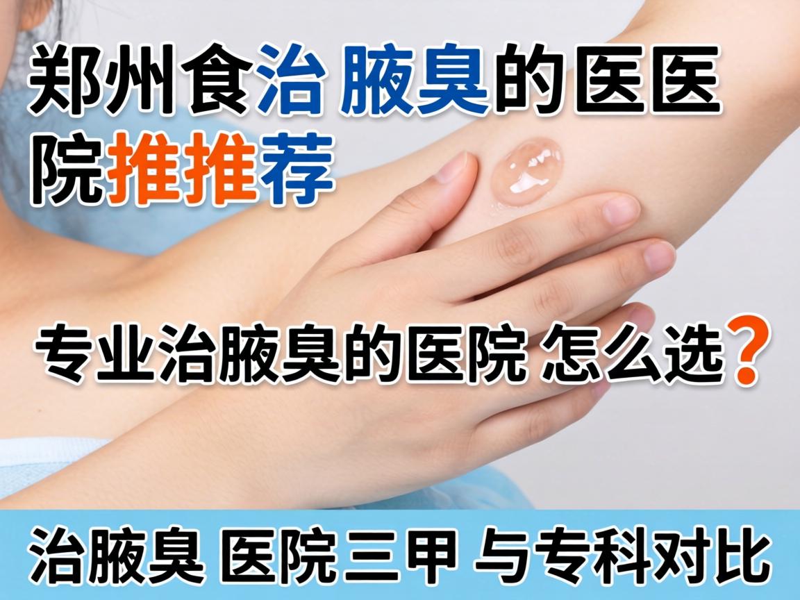 郑州治腋臭的医院推荐,专业治腋臭的医院怎么选?治腋臭医院三甲与专科对比 郑州治腋臭的医院推荐,专业治腋臭的医院怎么选?治腋臭医院三甲与专科对比
