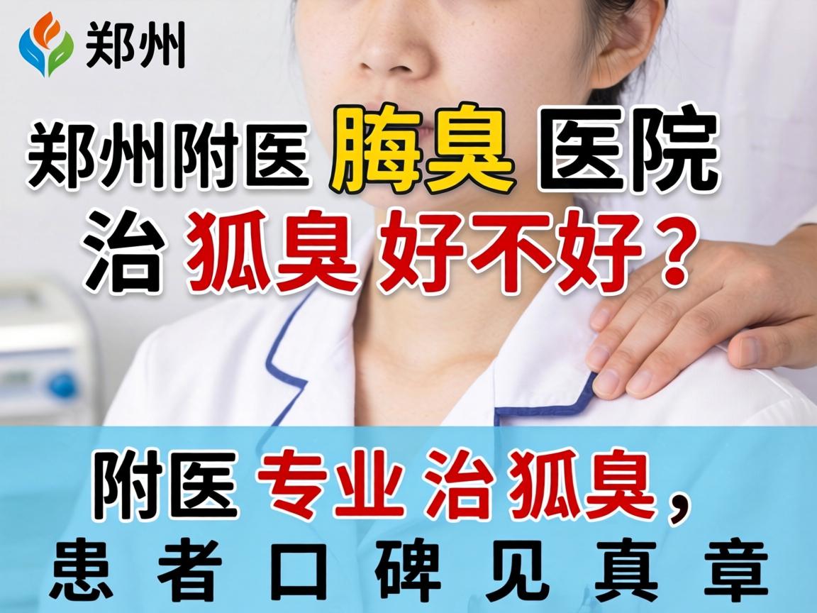 郑州附医腋臭医院治狐臭好不好?附医专业治狐臭,患者口碑见真章 郑州附医腋臭医院治狐臭好不好?附医专业治狐臭,患者口碑见真章