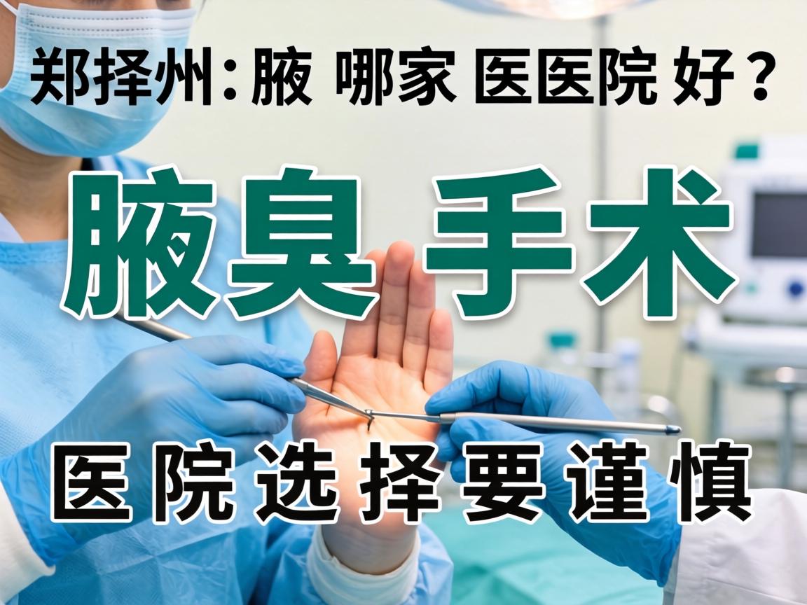 郑州腋臭手术哪家医院好?腋臭手术医院选择要谨慎 郑州腋臭手术哪家医院好?腋臭手术医院选择要谨慎