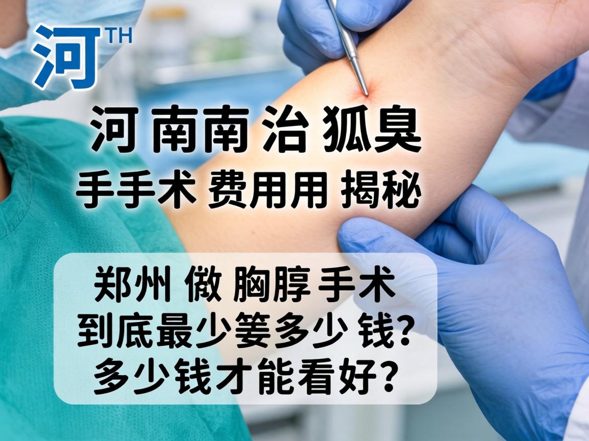 河南治狐臭手术费用揭秘,在郑州做腋臭手术到底最少要多少钱?多少钱才能看好? 河南治狐臭手术费用揭秘,在郑州做腋臭手术到底最少要多少钱?多少钱才能看好?